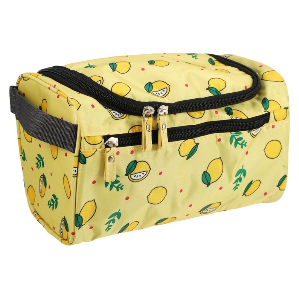 1 Pcs Oxford Cloth Waterproof Travel Makeup Toiletry Bag Yellow